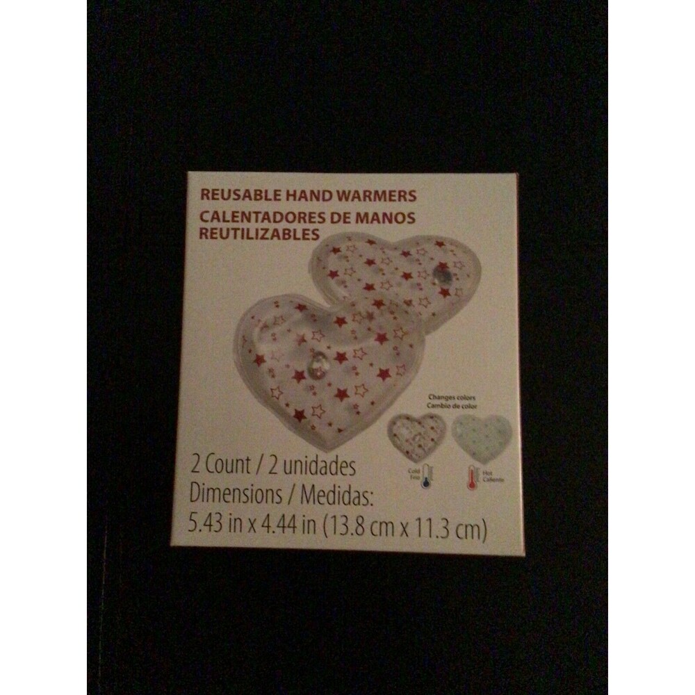 Heart Shaped Reusable Hand Warmers GREAT VALENTINES DAY GIFT Changes Color